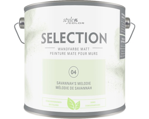 Peinture murale Premium StyleColor SELECTION sans conservateur Mélodie de Savannah 2,5 l