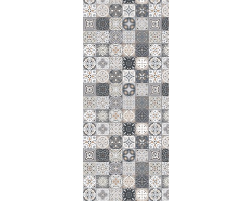 Motif de carreaux avec des motifs floraux et géométriques