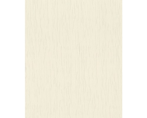 Papier peint intissé 539233 Saphira uni blanc Papier peint structuré avec motif vertical