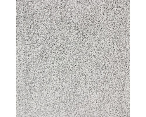 Moquette velours Charisa gris argent largeur 400 cm (au mètre)