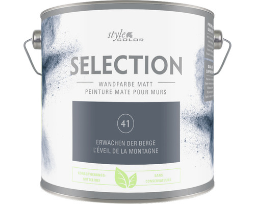 Peinture murale Premium StyleColor SELECTION sans conservateur Éveil des montagnes 2,5 l