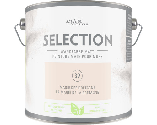 Peinture murale Premium StyleColor SELECTION sans conservateur Magie de la Bretagne 2,5 l