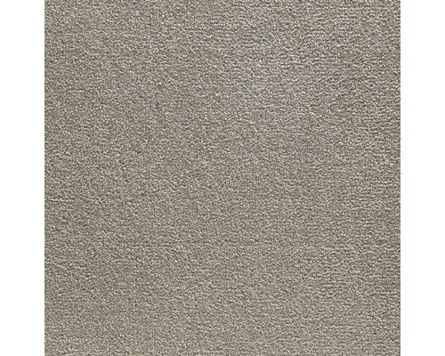 Moquette velours Sky sable largeur 500 cm (au mètre) Gros plan d''un revêtement de sol en moquette beige.