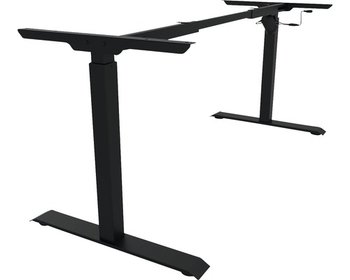 Piètement de table réglable en hauteur électrique à 2 niveaux noir