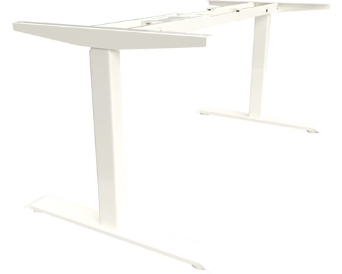 Piètement de table réglable en hauteur électrique à 2 niveaux moteur double blanc