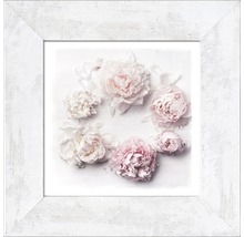 Image encadrée avec motif floral