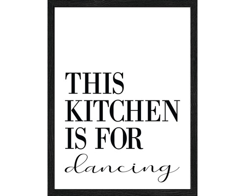 Tableau encadré Kitchen Dancing 33x43 cm