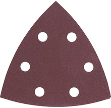 Papier abrasif triangulaire avec six trous pour ponceuse delta