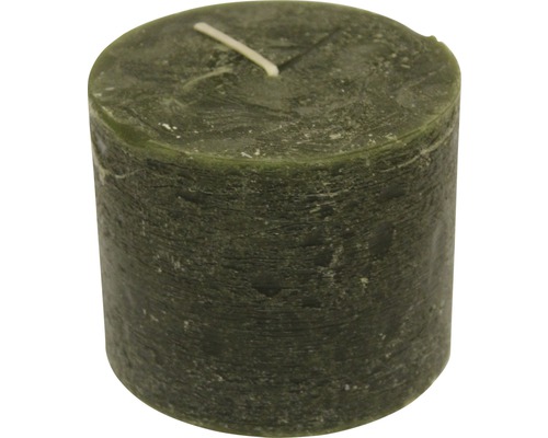 Bougie Citronella en matière recyclée H 12 cm vert