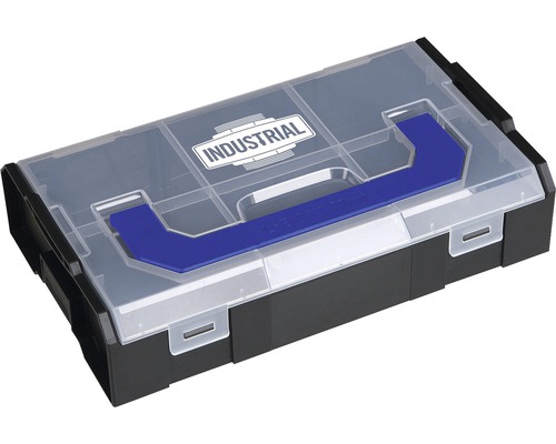 Werkzeugbox Industrial L-BOXX Mini 260 x 63 x 156 mm inklusive Trennstege schwarz