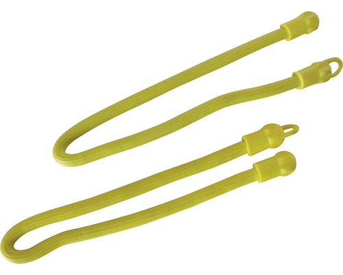 Tendeur flexible 300 mm jaune 2 pièces