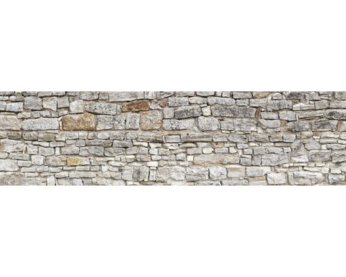 Crédence de cuisine mySpotti Splash Pietra aspect mur de pierre 2200 x 600 mm SP-F1-1828