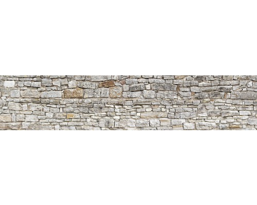 Crédence de cuisine mySpotti Splash Pietra aspect mur de pierre 2800 x 600 mm SP-F2-1828 Mur en pierres naturelles