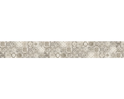 Küchenrückwand mySPOTTI splash Fliesenoptik 450x60 cm Muster verschiedener Fliesen mit Ornamenten