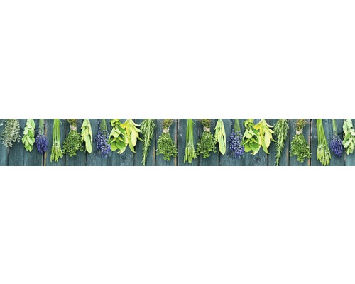 Crédence de cuisine mySpotti Splash herbes de provence 4500 x 600 mm SP-F3-207