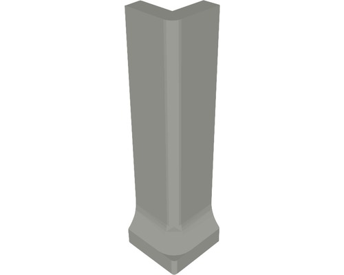Angle extérieur pour plinthe à gorge gris 3x10 cm Profilé d''angle