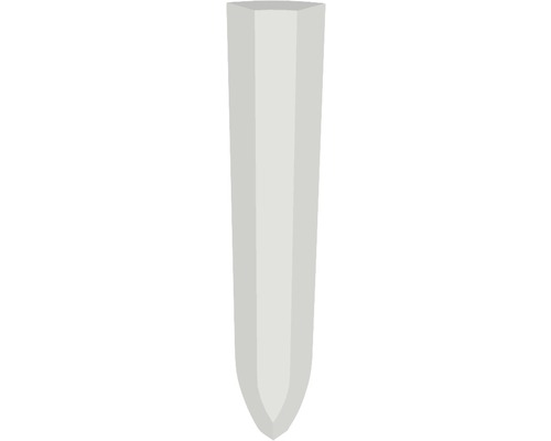 Angle intérieur pour plinthe à gorge blanc 2x10 cm Poteau unique en plastique