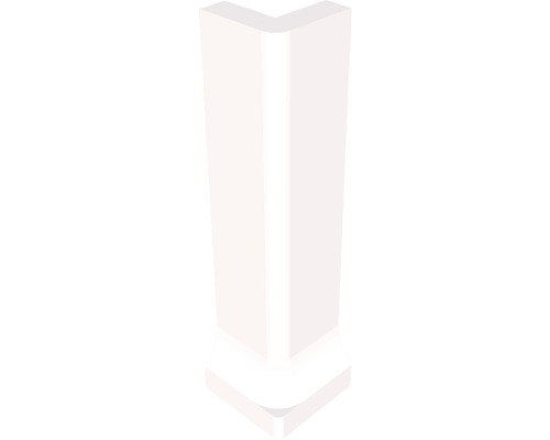 Angle extérieur pour plinthe à gorge blanc 3x10 cm Profilé d''angle pour l''intérieur