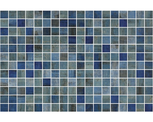 Mosaïque pour piscine Forest Blue 31x46,7 cm Carreaux de mosaïque avec éléments carrés bleus