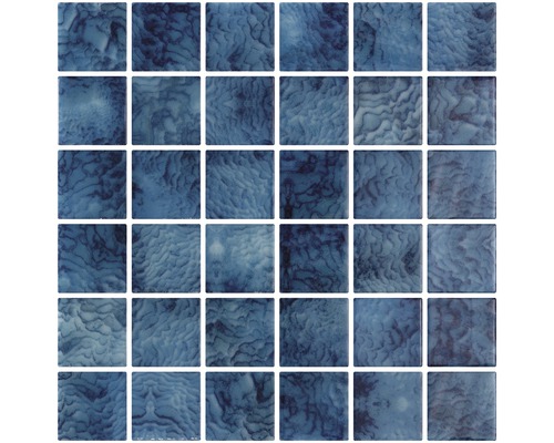 Mosaïque pour piscine Penta Arrecife blue 31x31cm Mosaïque avec motifs abstraits pour la décoration murale et de sol