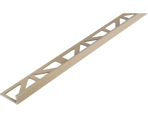 Profilé d'angle de finition Dural Durosol DSAC 830 aluminium beige revêtu par poudre 250 cm