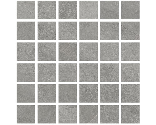 Mosaïque en grès cérame Revenant silver 30x30 cm Carreau de mosaïque en grès cérame, carré