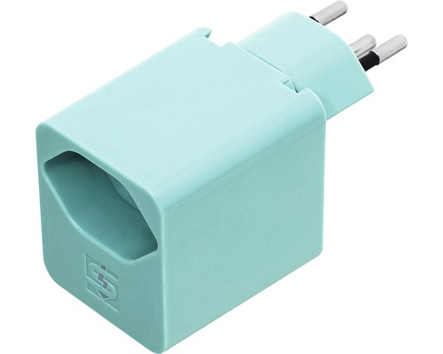 Adaptateur de charge prise adaptateur USB T12/T13 pivotant turquoise