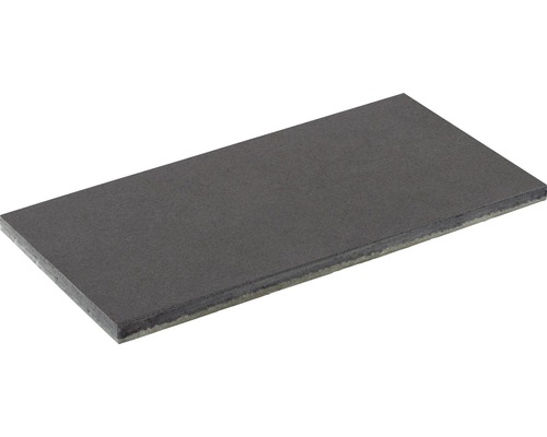 Dalle de terrasse en béton FLAIRSTONE New Jersey basalte noir 100x50x5 cm chanfreinée Panneau de construction gris