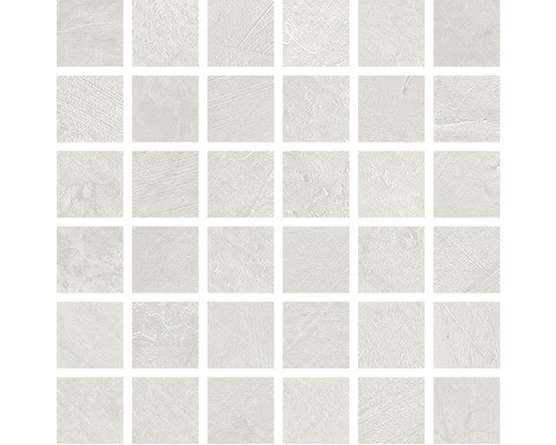 Mosaïque en grès cérame Velvet calce 30x30 cm Mosaïque en grès cérame, disposée de manière carrée