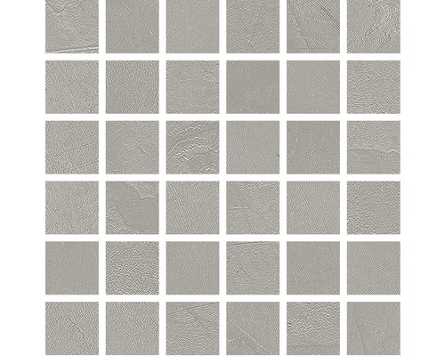 Mosaïque en grès cérame Velvet titanio 30x30 cm Carreau de mosaïque en grès cérame