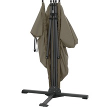 Parasol plié avec support