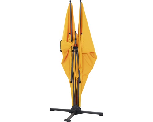 Parasol plié avec support
