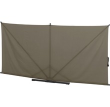 Paravent avec revêtement en tissu et cadre en métal