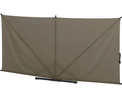Paravent avec revêtement en tissu et cadre en métal
