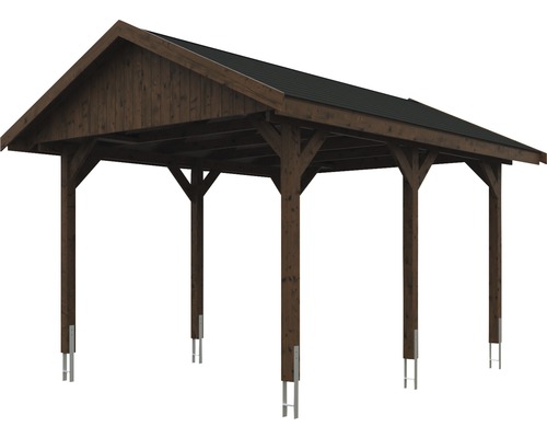 Holz Carport mit Dach
