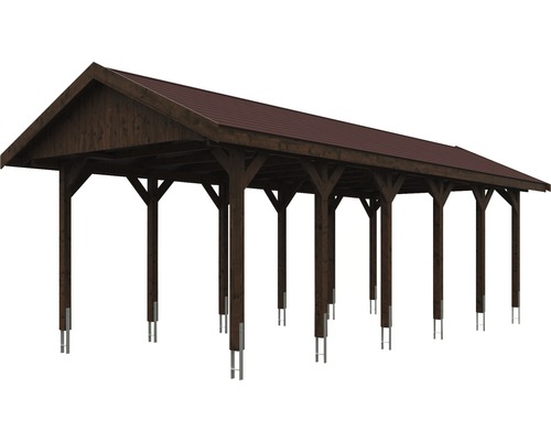 Holzcarport mit Dach