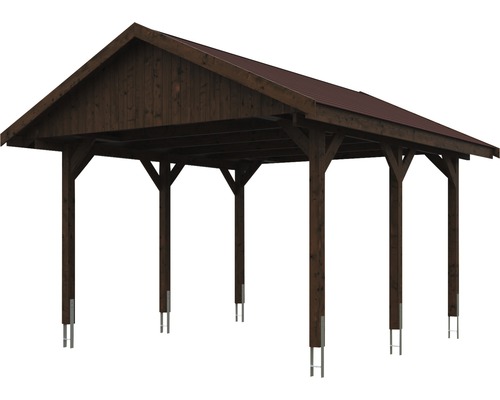 Holz Carport mit Dach