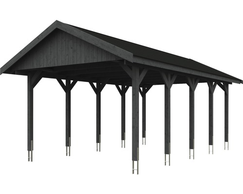 Carport aus Holz mit Dach