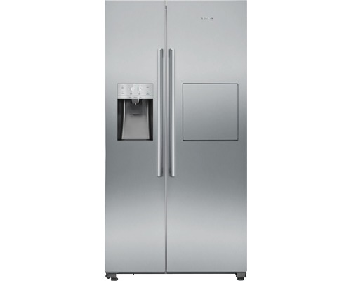 Siemens KA93GAIEP Réfrigérateur et congélateur Food Center acier inoxydable Réfrigérateur combiné américain en pose libre avec distributeur d''eau et de glace