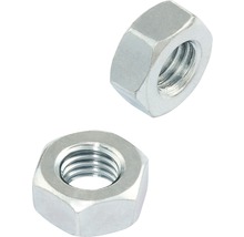 Zwei Sechskantmuttern aus Metall