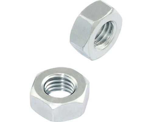 Deux écrous hexagonaux en métal