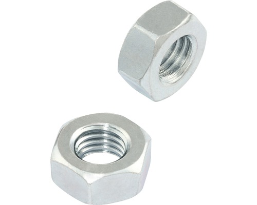 Zwei Sechskantmuttern aus Metall