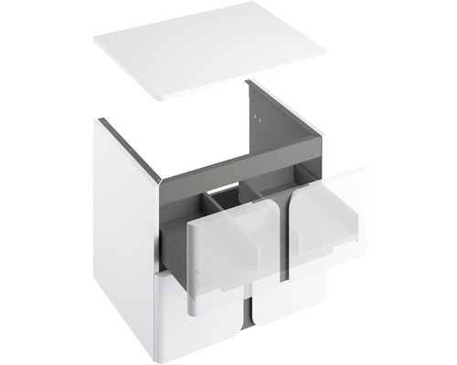 Meuble sous-lavabo avec tiroirs et étagère pour la salle de bain