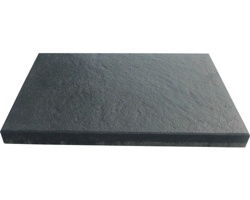 Beton Terrassenplatte Bellastone Basalto anthrazit mit Fase 60 x 40 x 4,5 cm Dunkelgraue Steinplatte