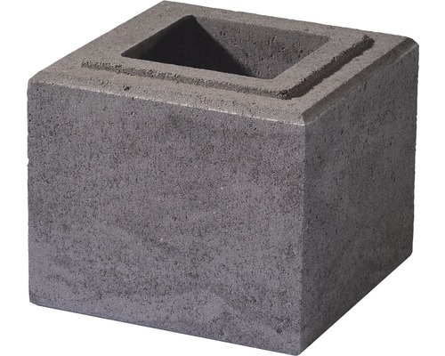 Bloc à planter en béton avec cavité carrée