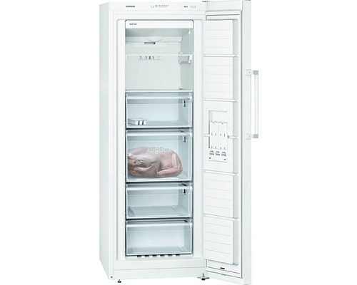 Siemens Gefrierschrank mit offener Tür und Schubladen