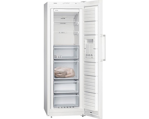 Gefrierschrank mit offenen Schubladen zur Aufbewahrung von Lebensmitteln