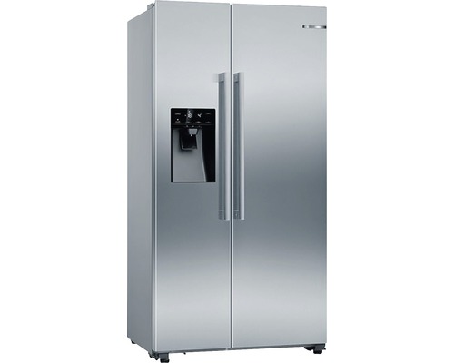 Bosch KAD93AIEP Réfrigérateur et congélateur Food Center acier inoxydable Réfrigérateur combiné côte à côte pose libre avec machine à glaçons