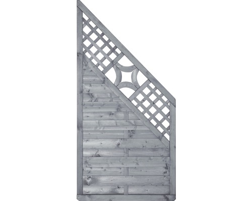 Élément de clôture Konsta Livia 90x180/90 cm gris clair