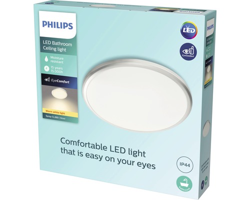Emballage d'un plafonnier LED Philips pour salle de bain